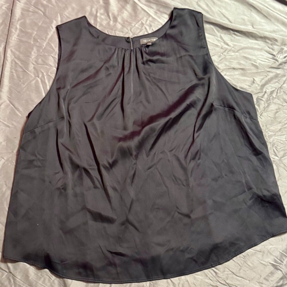 The Limited Black Sleeveless Blouse 2X Flowing Career Top